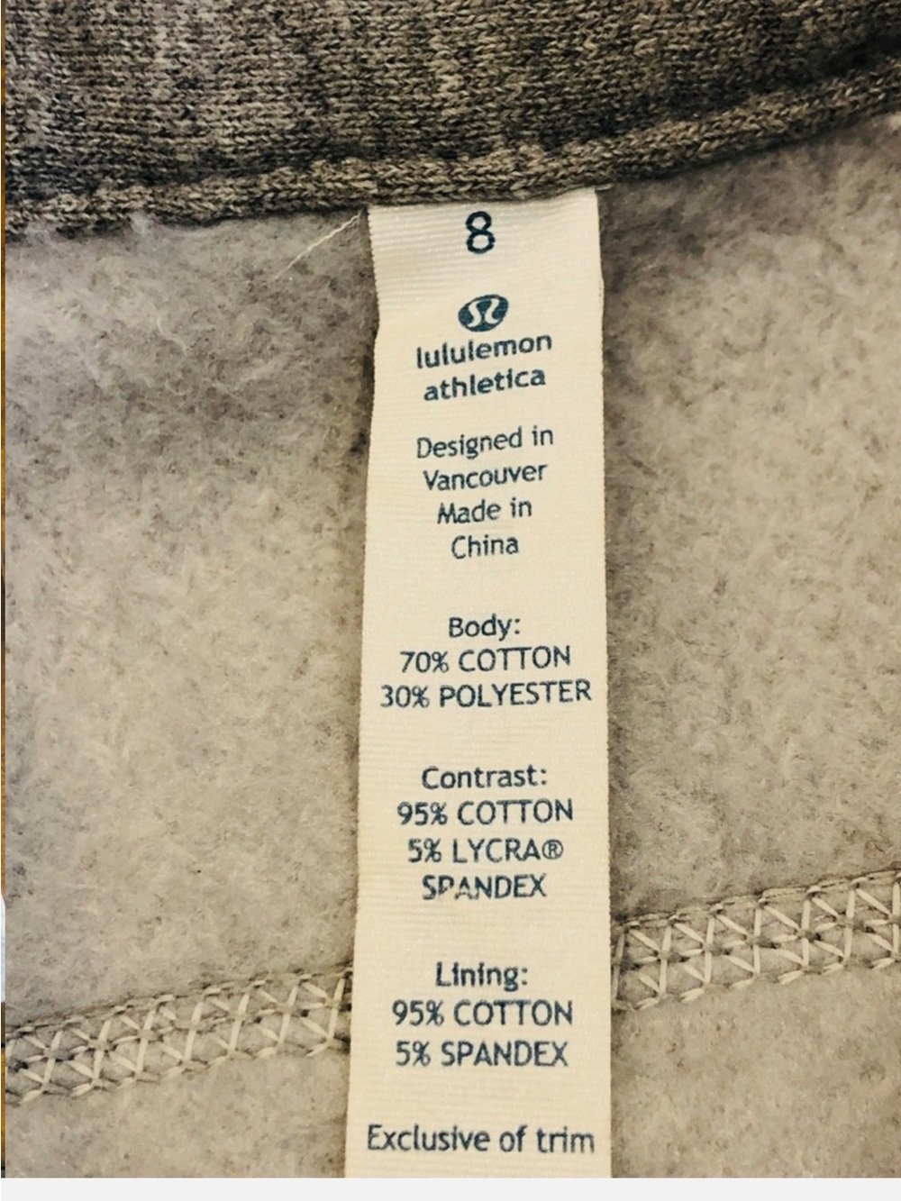 Lululemon Virasana Blanket Wrap Gray Women Size 8 Jacket Coat - Picture 3 of 16